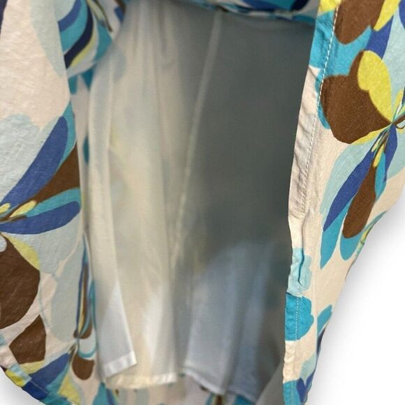 Kim Rogers Knee Length Skirt Women's 14 Multicolored Floral Lined Zip Retro Y2K - Picture 9 of 11